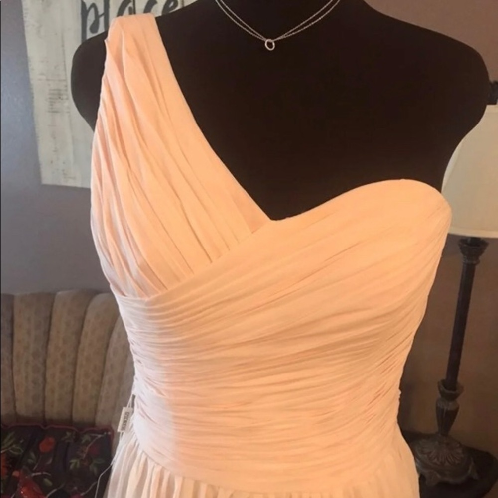 Pink/peachy chiffon gown NWT sz sm